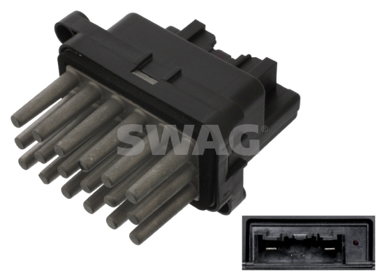 Rezistor, ventilator habitaclu 50 93 8645 SWAG